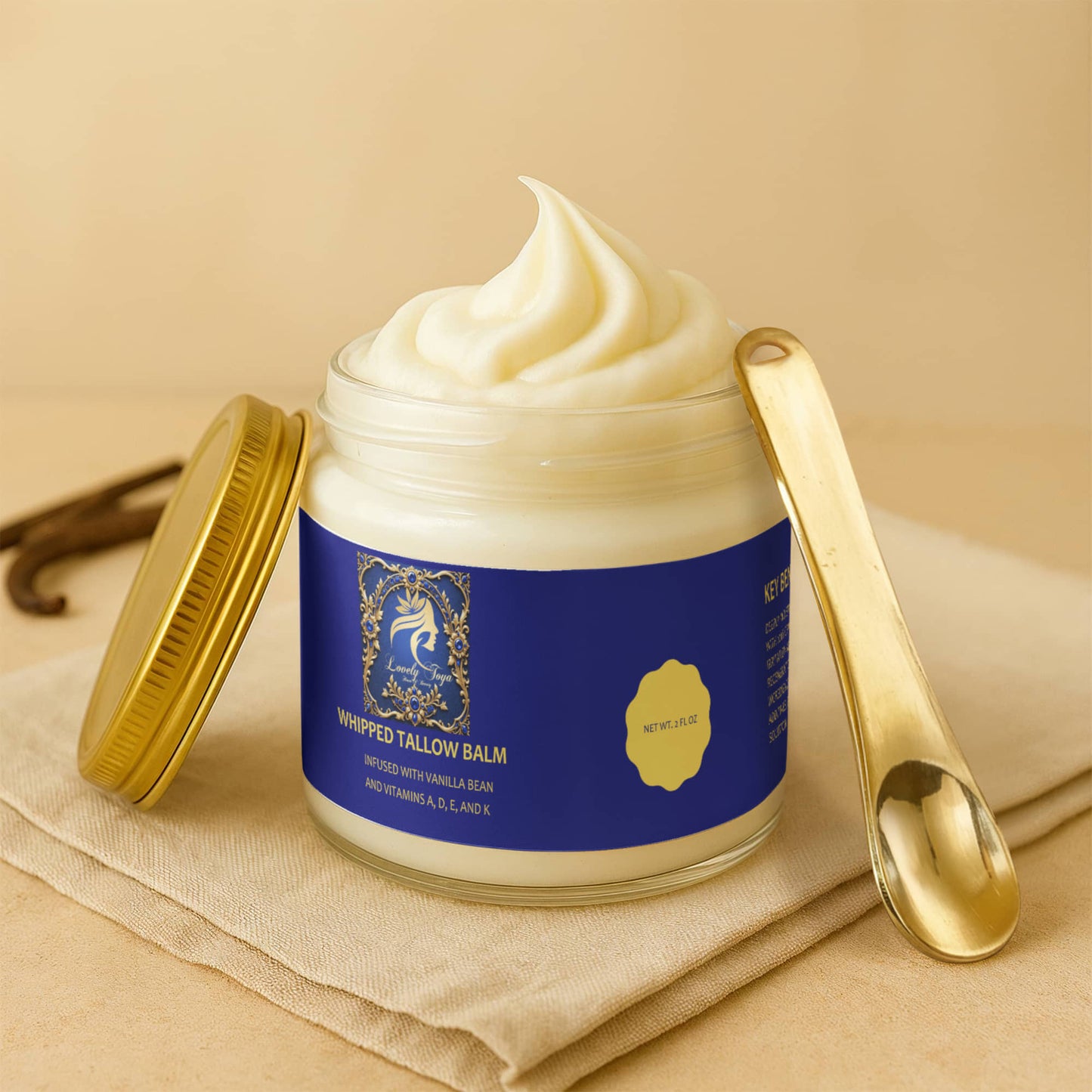 Whipped Tallow Balm With Vanilla Bean