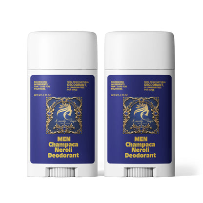 2 Pack Non-toxic Natural Deodorant, Aluminum-Free for Men