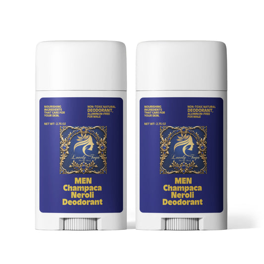 2 Pack Non-toxic Natural Deodorant, Aluminum-Free for Men