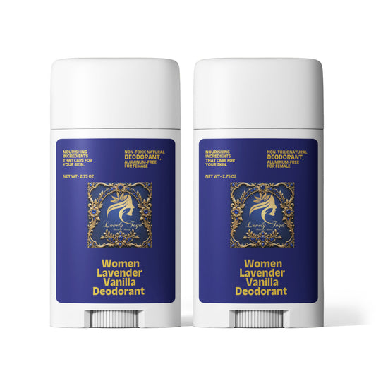 2 Pack Non-toxic Natural Deodorant, Aluminum-Free for Women